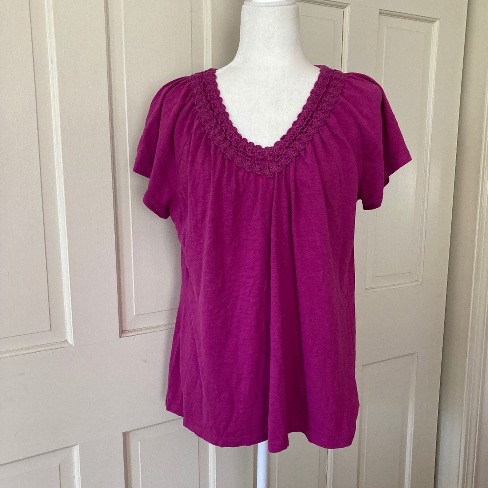 J M Collection Woman Cotton Top SZ 1X